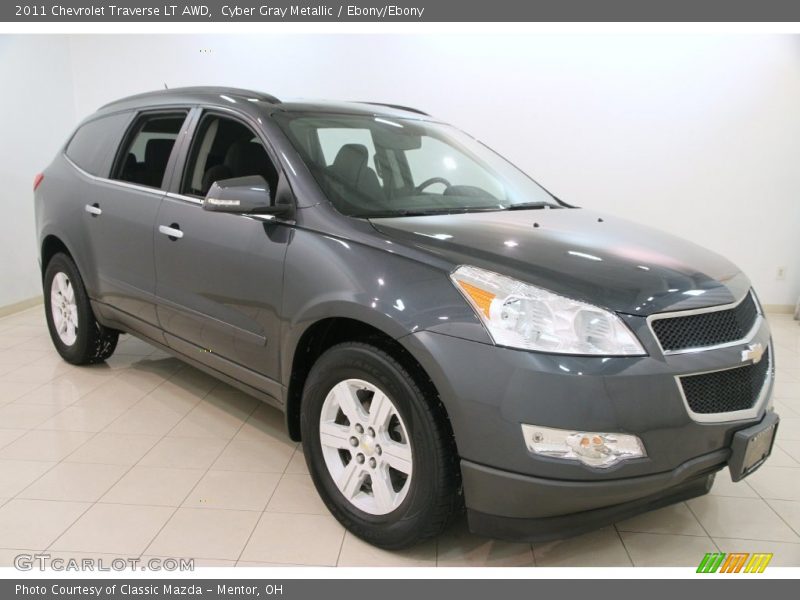 Cyber Gray Metallic / Ebony/Ebony 2011 Chevrolet Traverse LT AWD