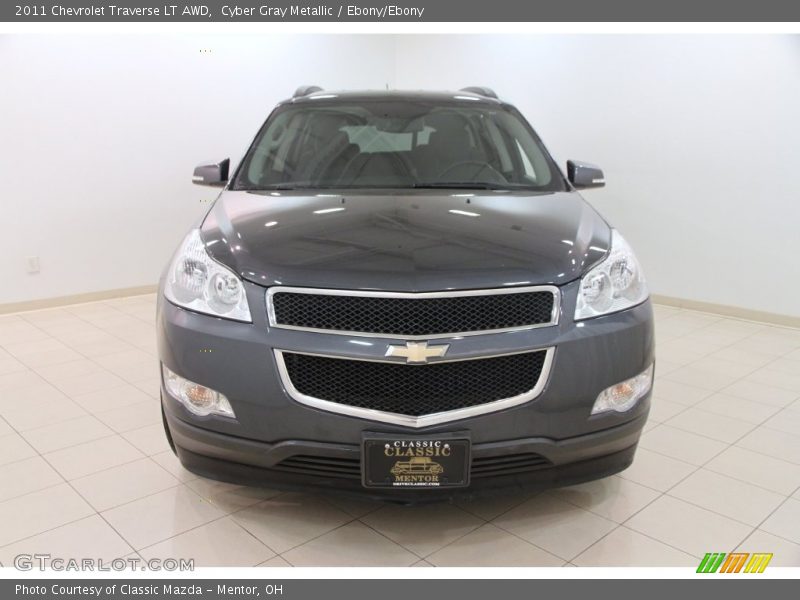 Cyber Gray Metallic / Ebony/Ebony 2011 Chevrolet Traverse LT AWD