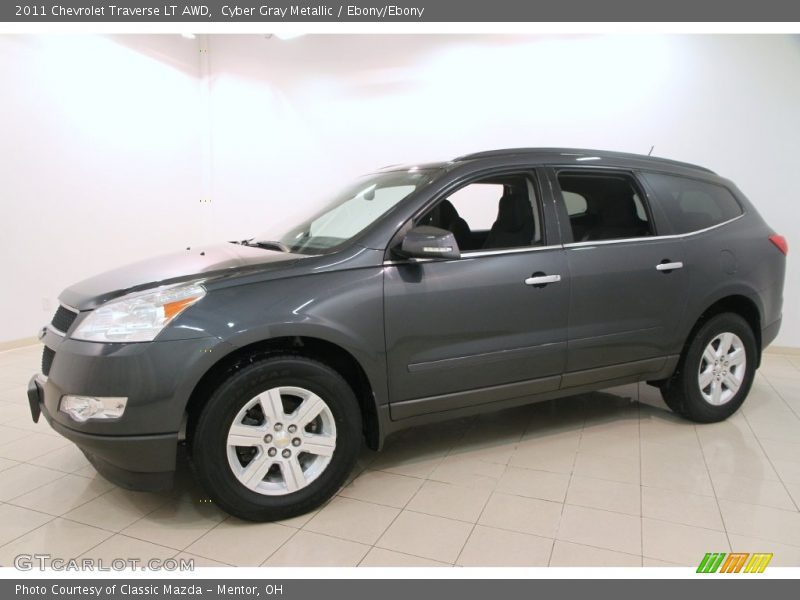 Cyber Gray Metallic / Ebony/Ebony 2011 Chevrolet Traverse LT AWD