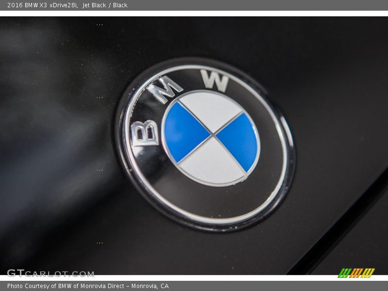 Jet Black / Black 2016 BMW X3 xDrive28i