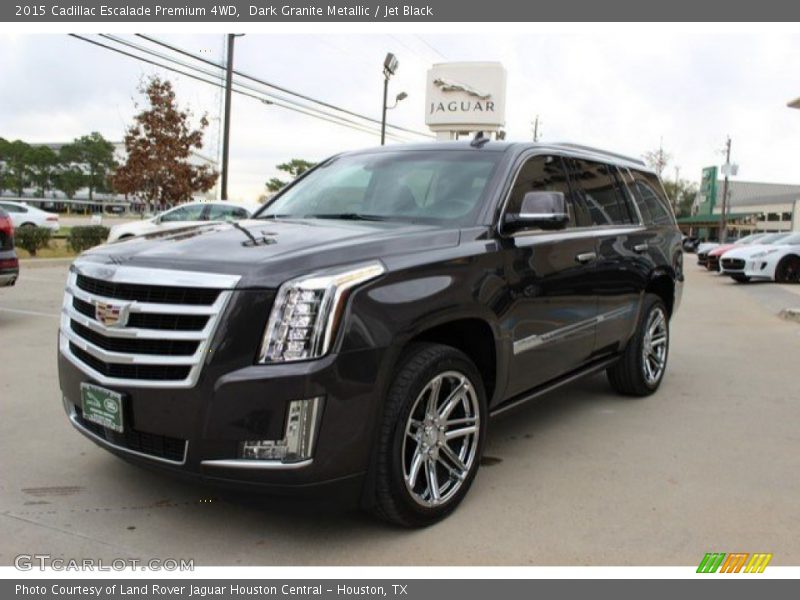 Dark Granite Metallic / Jet Black 2015 Cadillac Escalade Premium 4WD