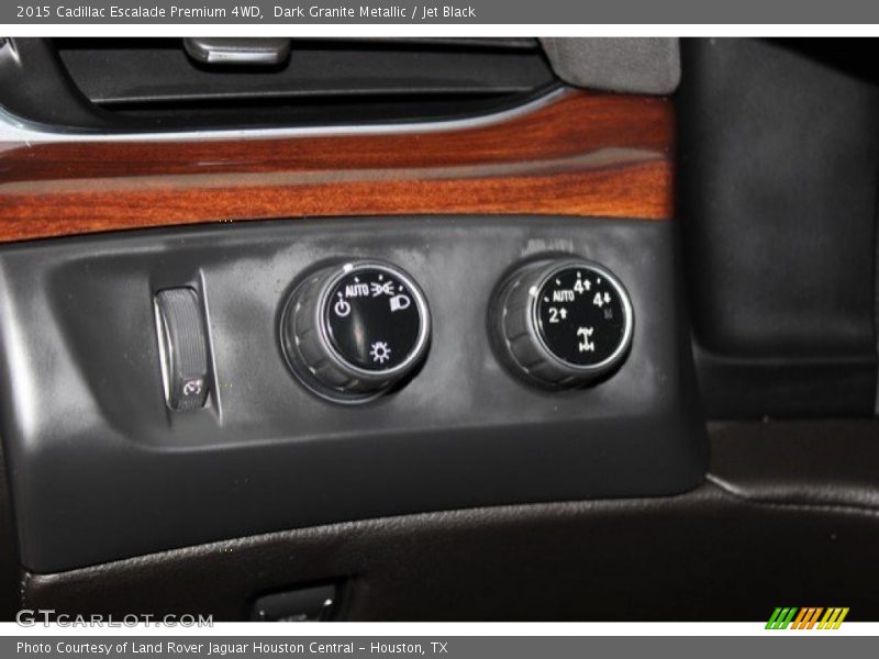 Dark Granite Metallic / Jet Black 2015 Cadillac Escalade Premium 4WD