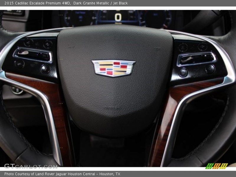 Dark Granite Metallic / Jet Black 2015 Cadillac Escalade Premium 4WD