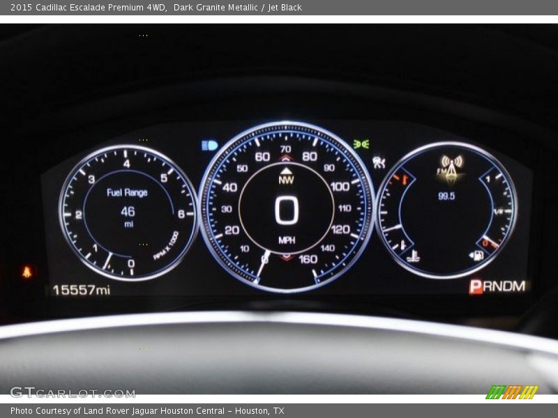 Dark Granite Metallic / Jet Black 2015 Cadillac Escalade Premium 4WD