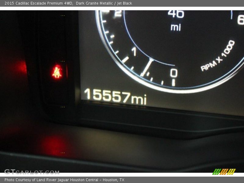 Dark Granite Metallic / Jet Black 2015 Cadillac Escalade Premium 4WD