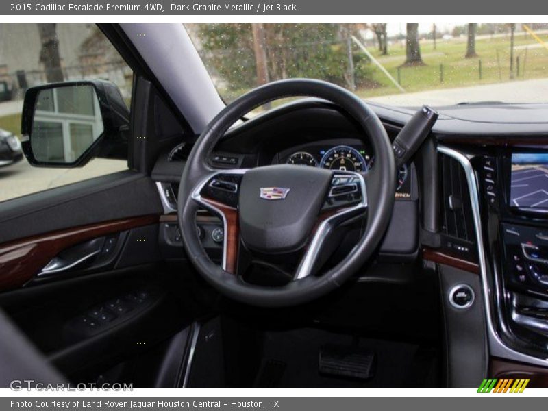 Dark Granite Metallic / Jet Black 2015 Cadillac Escalade Premium 4WD