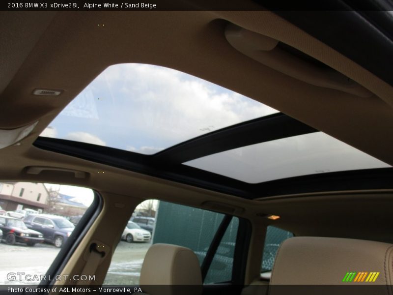 Alpine White / Sand Beige 2016 BMW X3 xDrive28i