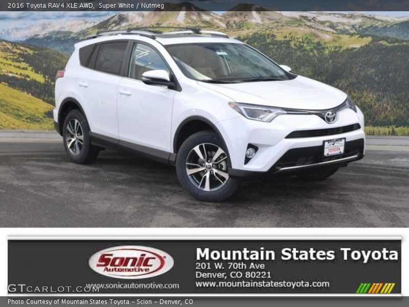 Super White / Nutmeg 2016 Toyota RAV4 XLE AWD