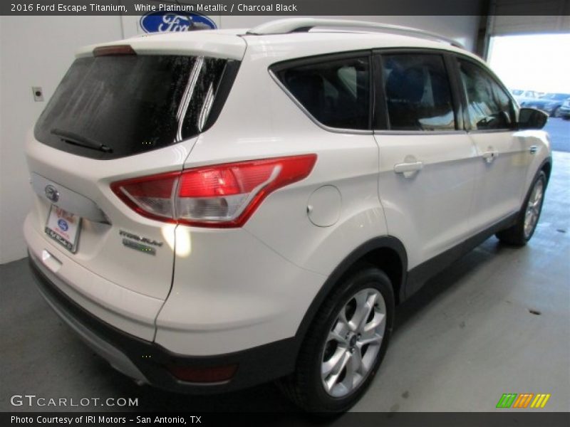 White Platinum Metallic / Charcoal Black 2016 Ford Escape Titanium