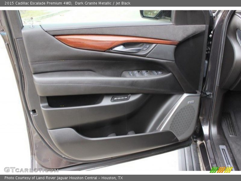 Dark Granite Metallic / Jet Black 2015 Cadillac Escalade Premium 4WD