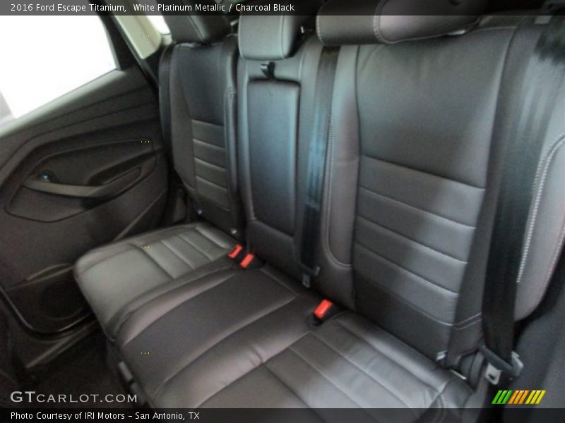 White Platinum Metallic / Charcoal Black 2016 Ford Escape Titanium