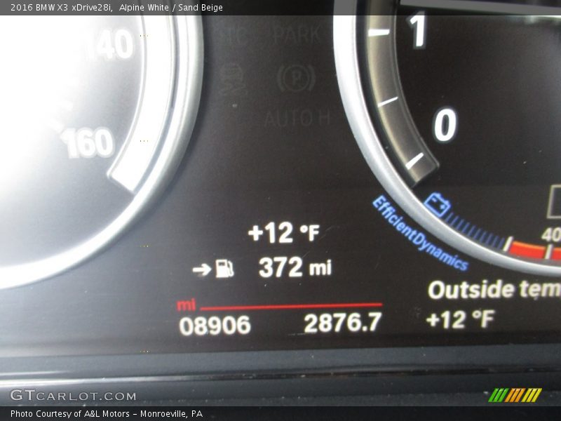 Alpine White / Sand Beige 2016 BMW X3 xDrive28i