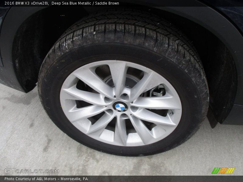 Deep Sea Blue Metallic / Saddle Brown 2016 BMW X3 xDrive28i