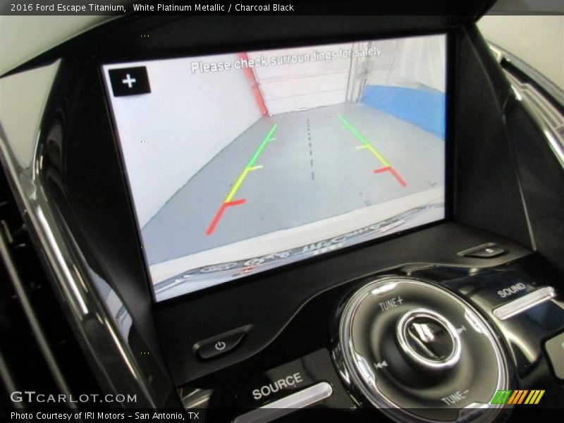 White Platinum Metallic / Charcoal Black 2016 Ford Escape Titanium