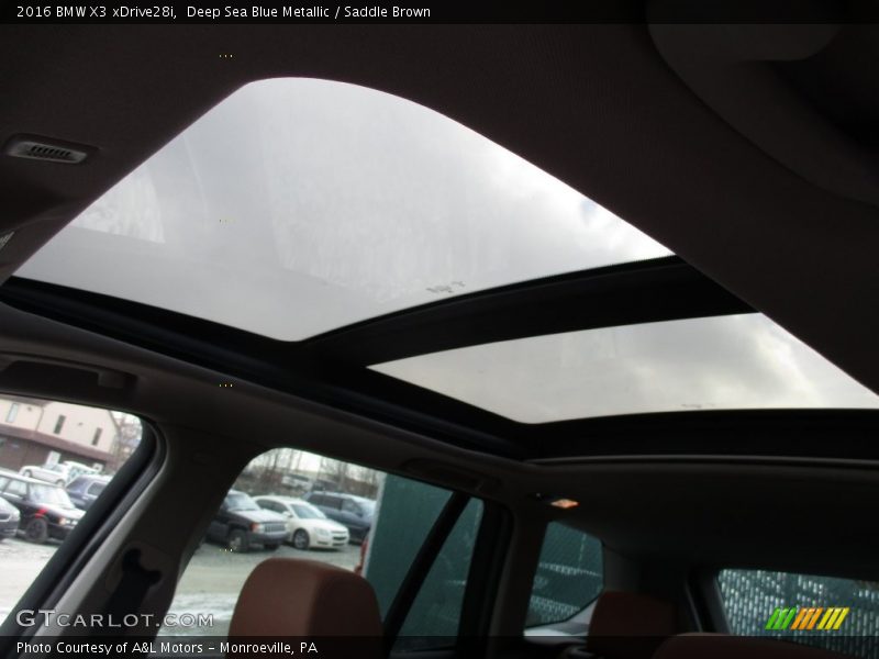 Deep Sea Blue Metallic / Saddle Brown 2016 BMW X3 xDrive28i