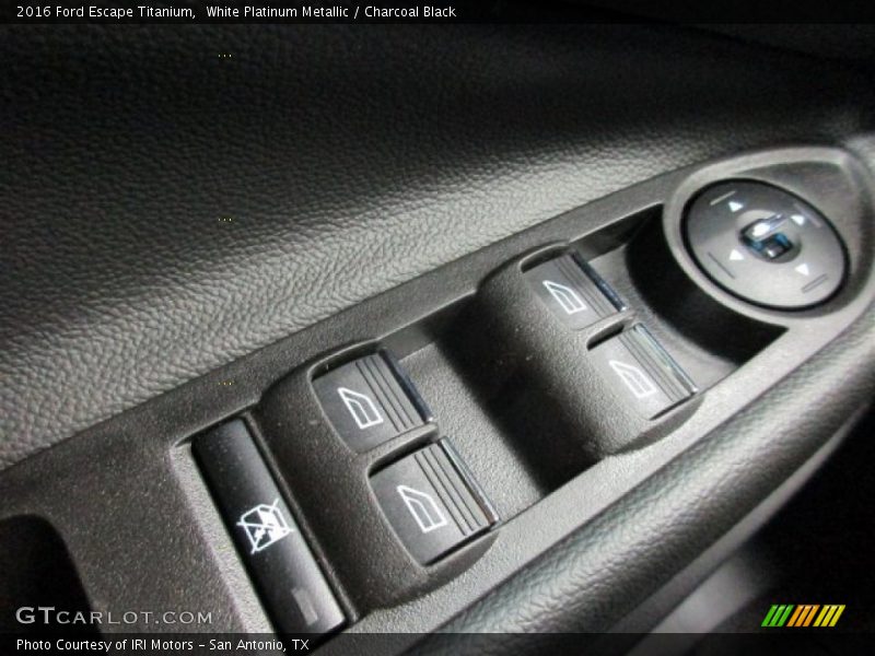 White Platinum Metallic / Charcoal Black 2016 Ford Escape Titanium