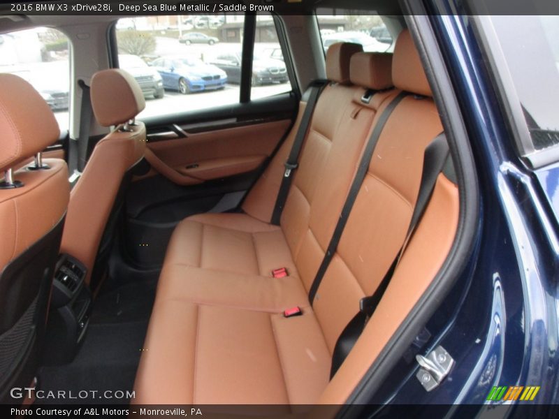 Deep Sea Blue Metallic / Saddle Brown 2016 BMW X3 xDrive28i