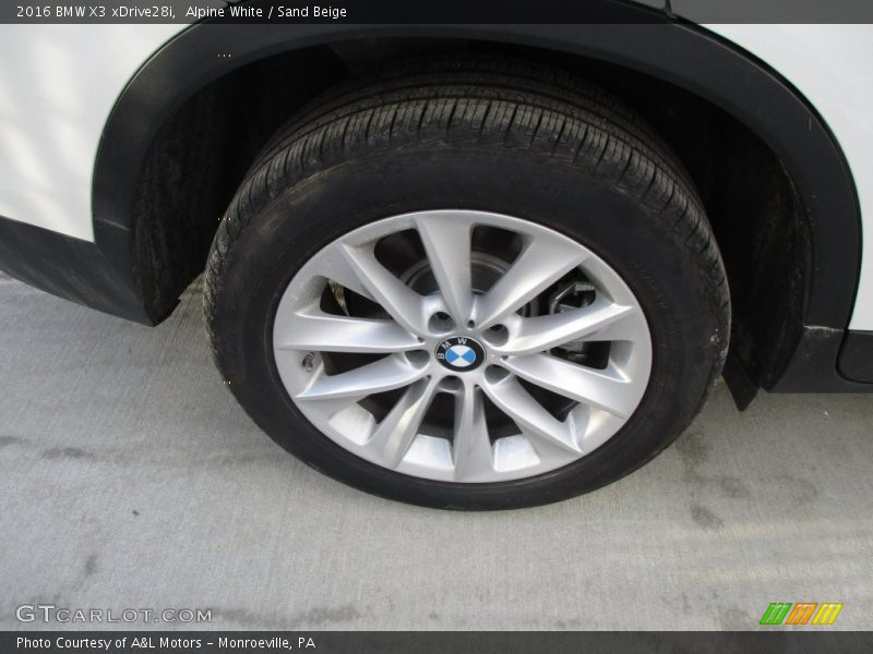 Alpine White / Sand Beige 2016 BMW X3 xDrive28i