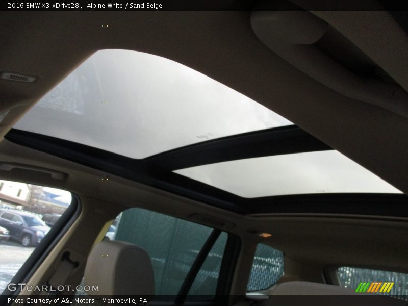 Alpine White / Sand Beige 2016 BMW X3 xDrive28i