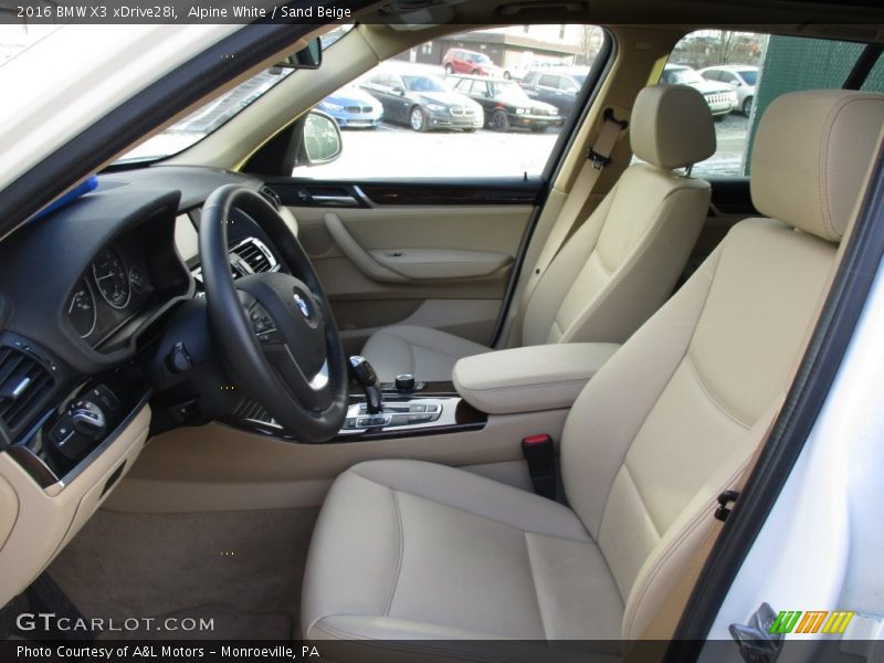 Alpine White / Sand Beige 2016 BMW X3 xDrive28i
