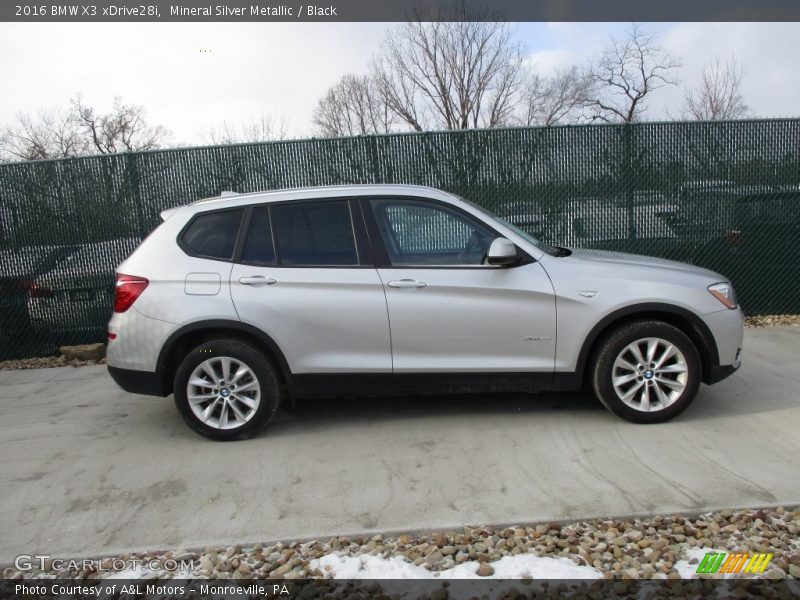 Mineral Silver Metallic / Black 2016 BMW X3 xDrive28i