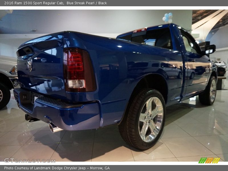 Blue Streak Pearl / Black 2016 Ram 1500 Sport Regular Cab