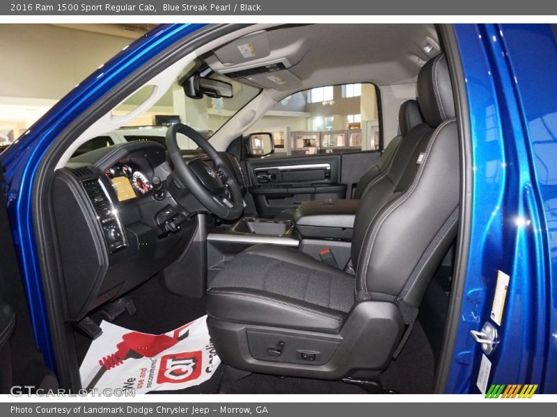 Blue Streak Pearl / Black 2016 Ram 1500 Sport Regular Cab