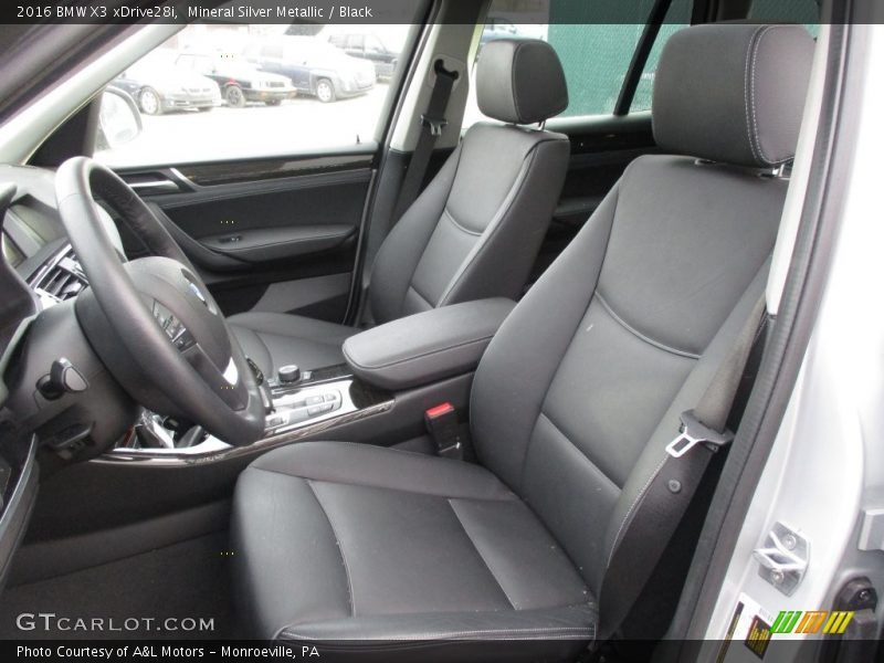 Mineral Silver Metallic / Black 2016 BMW X3 xDrive28i