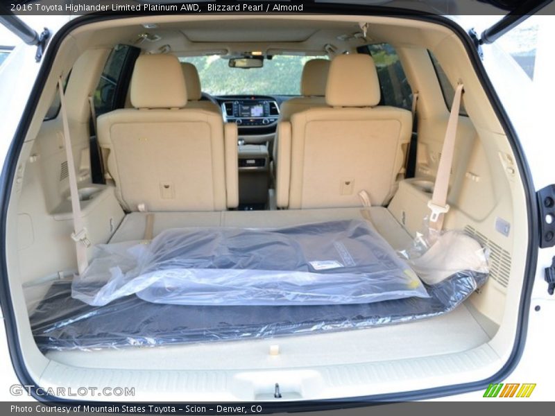 Blizzard Pearl / Almond 2016 Toyota Highlander Limited Platinum AWD