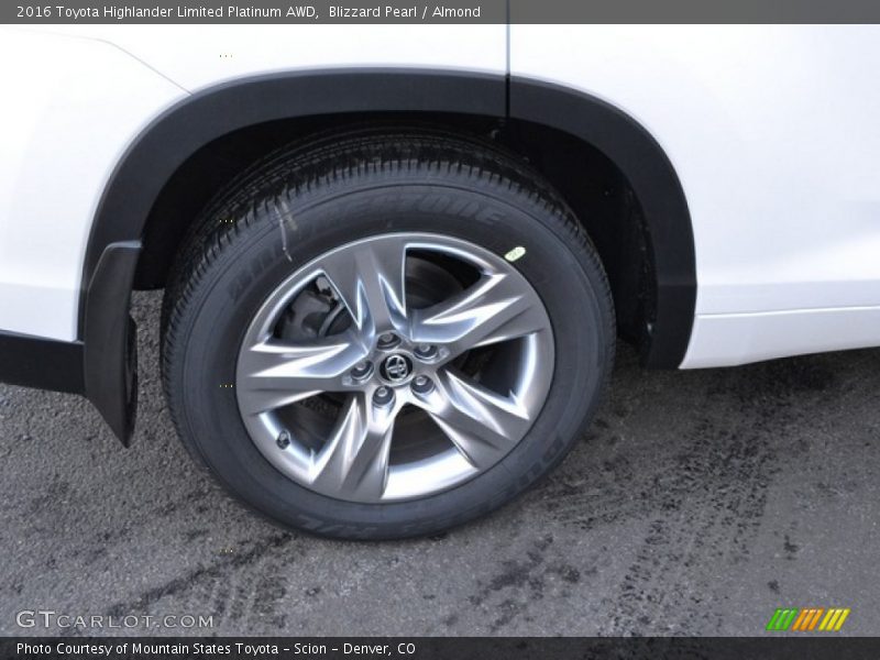 Blizzard Pearl / Almond 2016 Toyota Highlander Limited Platinum AWD