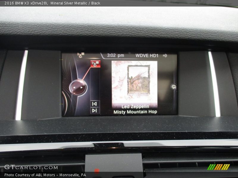 Mineral Silver Metallic / Black 2016 BMW X3 xDrive28i