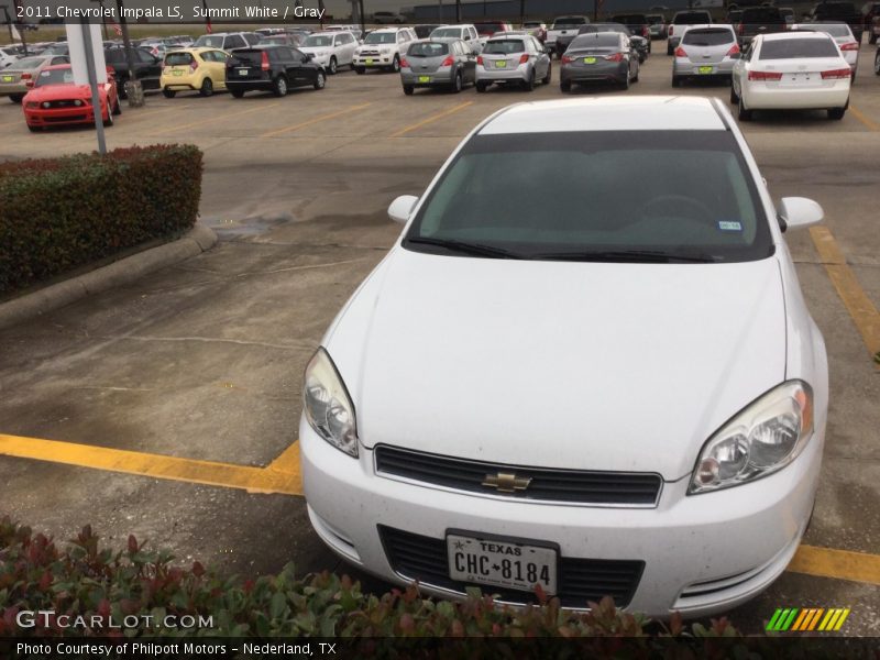 Summit White / Gray 2011 Chevrolet Impala LS