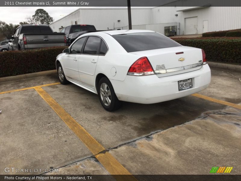 Summit White / Gray 2011 Chevrolet Impala LS