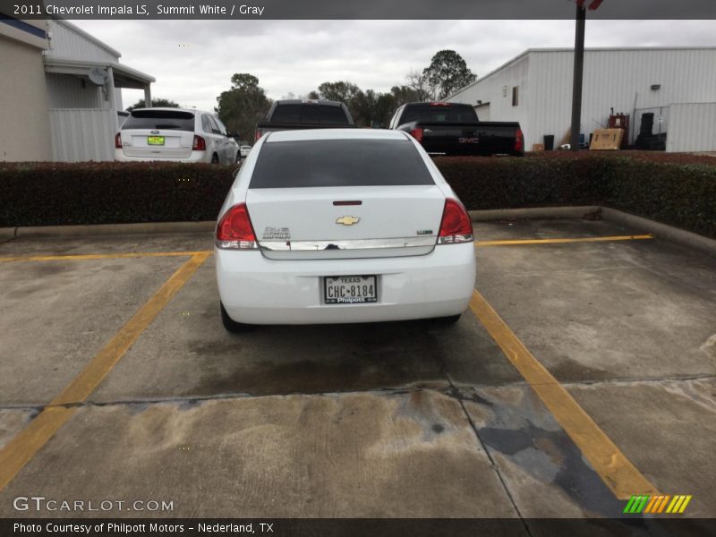 Summit White / Gray 2011 Chevrolet Impala LS