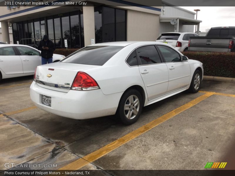 Summit White / Gray 2011 Chevrolet Impala LS