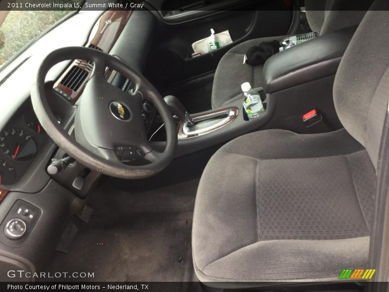 Summit White / Gray 2011 Chevrolet Impala LS