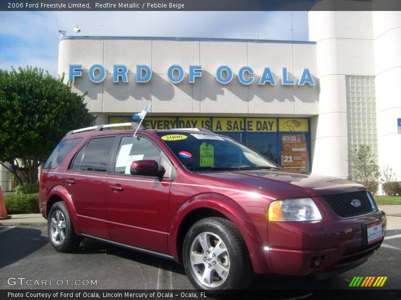 Redfire Metallic / Pebble Beige 2006 Ford Freestyle Limited