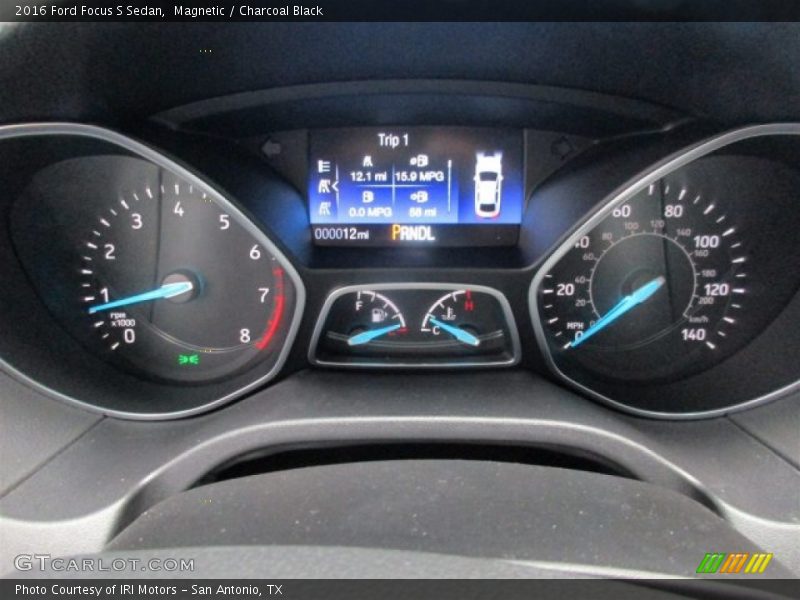 Magnetic / Charcoal Black 2016 Ford Focus S Sedan