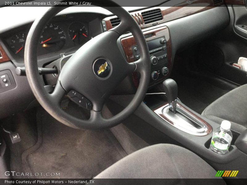 Summit White / Gray 2011 Chevrolet Impala LS