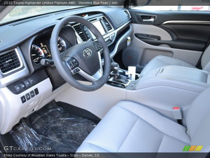 Ash Interior - 2016 Highlander Limited Platinum AWD 
