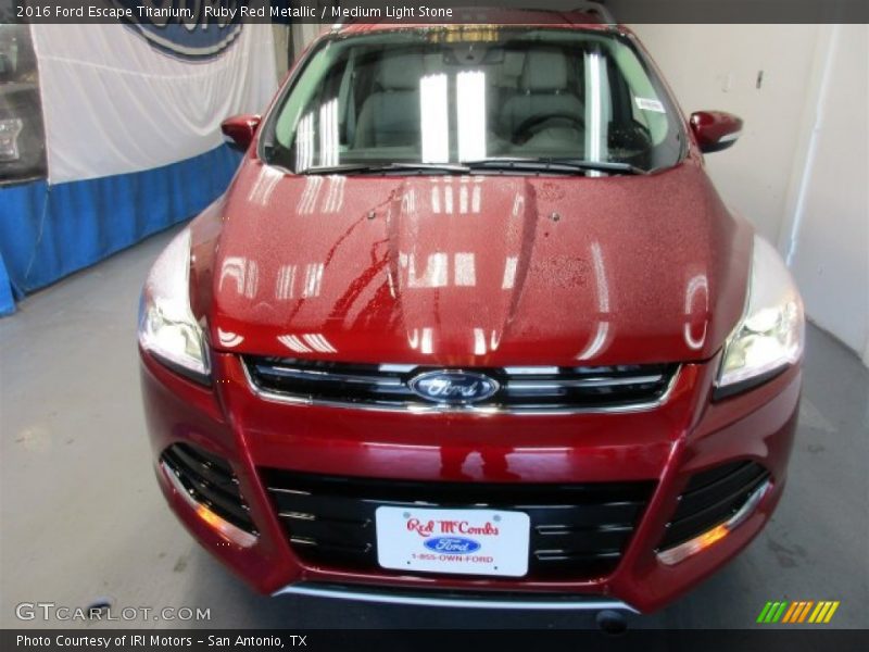 Ruby Red Metallic / Medium Light Stone 2016 Ford Escape Titanium