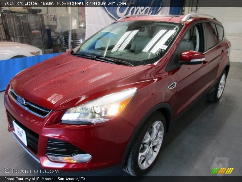 Ruby Red Metallic / Medium Light Stone 2016 Ford Escape Titanium