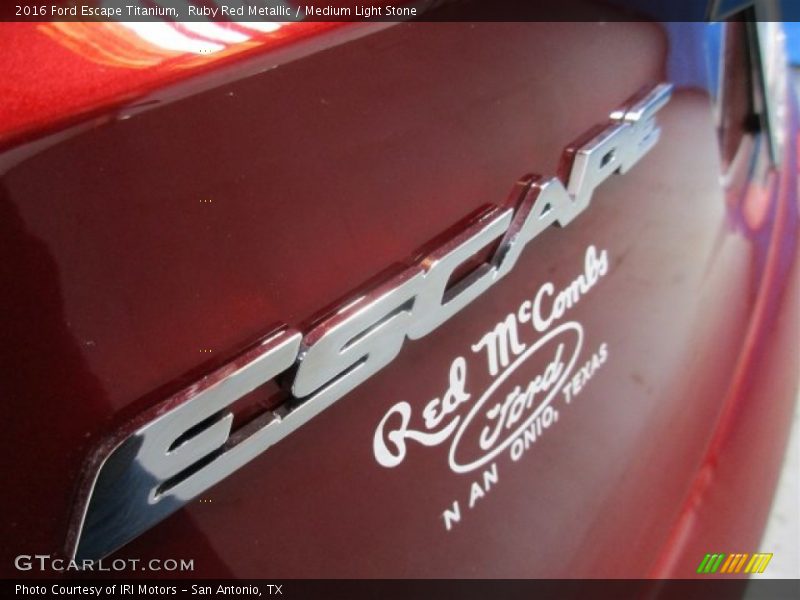 Ruby Red Metallic / Medium Light Stone 2016 Ford Escape Titanium