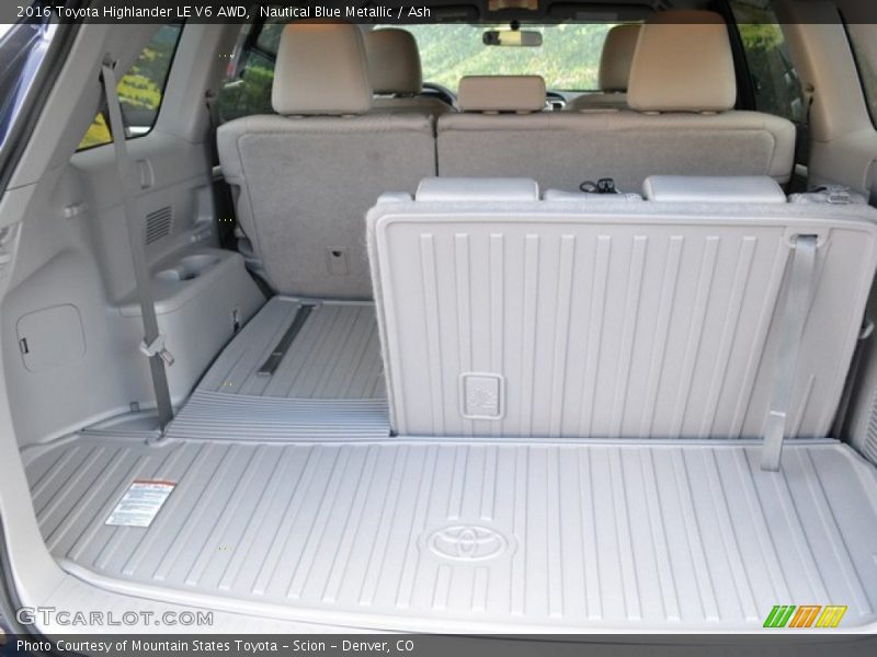 Nautical Blue Metallic / Ash 2016 Toyota Highlander LE V6 AWD