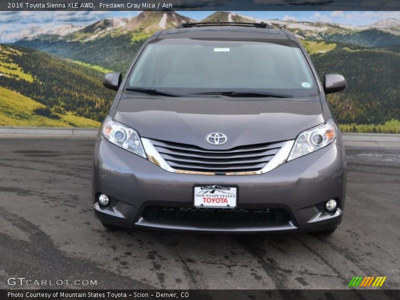 Predawn Gray Mica / Ash 2016 Toyota Sienna XLE AWD