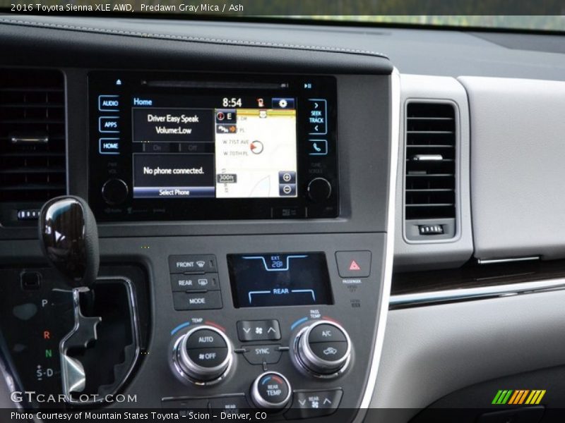 Predawn Gray Mica / Ash 2016 Toyota Sienna XLE AWD