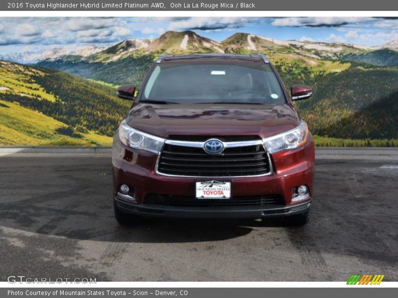 Ooh La La Rouge Mica / Black 2016 Toyota Highlander Hybrid Limited Platinum AWD