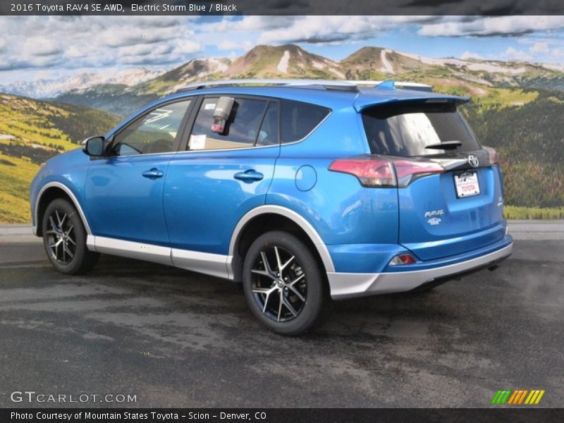 Electric Storm Blue / Black 2016 Toyota RAV4 SE AWD