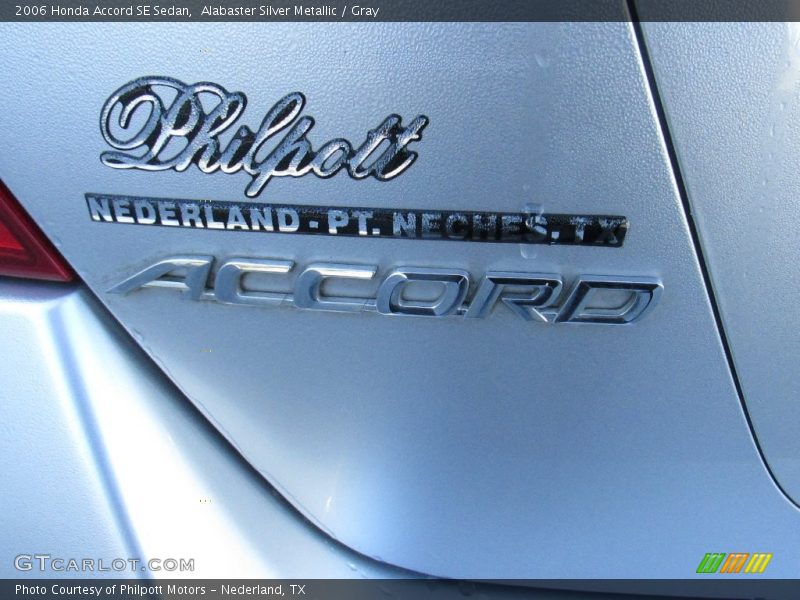 Alabaster Silver Metallic / Gray 2006 Honda Accord SE Sedan