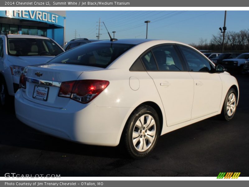 Summit White / Jet Black/Medium Titanium 2014 Chevrolet Cruze LS